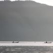 foggy morning lake tawar